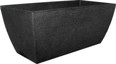 Produktbild von Pflanzkübel geli Rillen Kunststoff 80 x 40 x 34 cm anthrazit