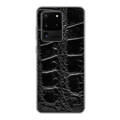 Produktbild von MuchoWow® Handyhülle Schutzhülle Hülle für Samsung Galaxy S20 Ultra Tiermuster - Krokodile - Leder Silikon Softcase Handy Hülle - Karteninhaber