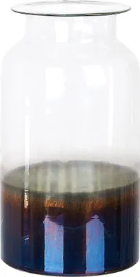 Obrázek produktu pro BELIANI Váza na květiny vícebarevná skleněná 27 cm poloprůhledná ručně vyrobená moderní design