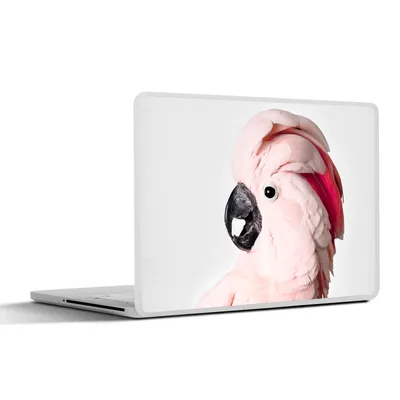 Produktbild von MuchoWow® Laptop Aufkleber Sticker Cover Kakadu - Rosa - Tiere - Natur 25x18 cm - Laptop-Deko