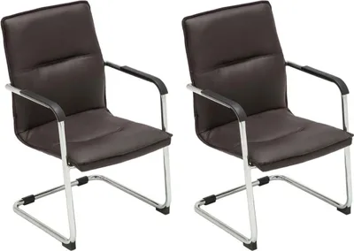 Produktbild von 2er Set Besucherstuhl Seattle braun