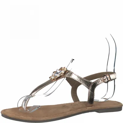 Produktbild von TAMARIS Damen Toe-Post Sandal Art: 1-1-28150-38 in light gold (mehrfarbig) - Größe:37