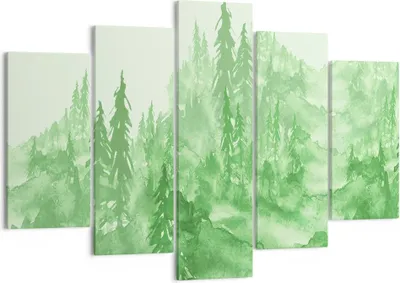 Produktbild von Bild auf Leinwand - Leinwandbild - Wald Baum Natur - 150x100cm - Wand Bild - Wanddeko - Wandbilder - Leinwanddruck - Bilder - Kunstdruck - Wanddekoration - Leinwand bilder - Wandkunst - EA150x100-4046