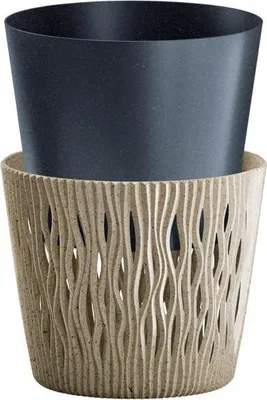 Produktbild von Sandy Round ECO Holz Blumentopf