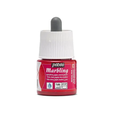 Produktbild von Pebeo Marmoriertinte, 45 ml, Bengal Rose
