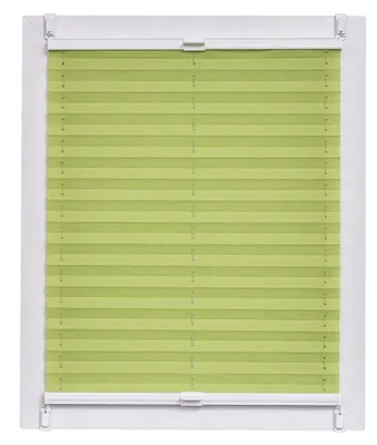 Zdjęcie produktu dla Zasłona plisowana, idealna do pomieszczeń dziennych, kolor: zielony, mocowanie zaciskowe, wymiary: 75x150 cm