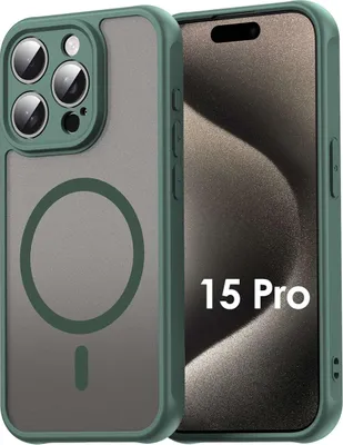 Produktbild von Handyhülle für Apple iPhone 15 Pro Matt Case Schutzhülle Kratzfest Passgenau Grün