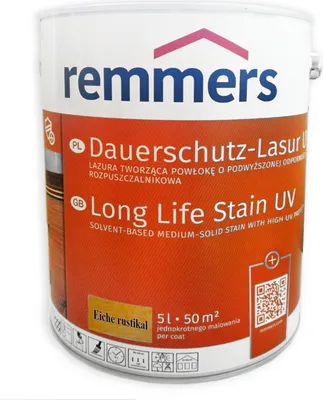Obrázek produktu pro REMMERS UV+ Lazura - dekorativní lazura na dřevo 5 l Dub světlý