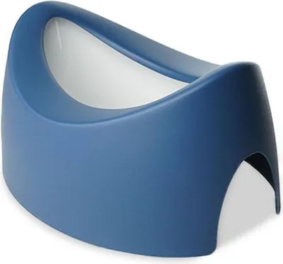 Image de Pot d'Apprentissage Thermobaby Pottyboo, Ergonomique, Position Naturelle, Bleu et Blanc