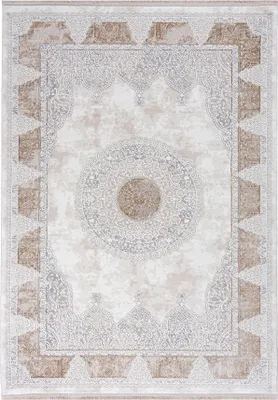 Produktbild von Mazovia Teppich Vintage - Wohnzimmer, Schlafzimmer, Esszimmer, Büro - Kurzflor - Rechteckig - Traditioneller Rosette Klassisch - 300x400 cm