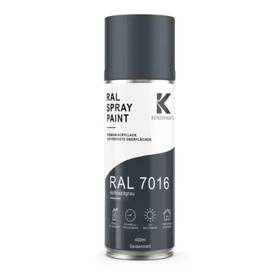 Produktbild von Kenzopaints RAL 7016 Anthrazitgrau Spraydose 400ml Seidenmatt