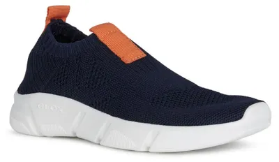 Image de Baskets pour garçons Geox, modèle J02DMA0006KC0820, couleur : bleu, taille : 28