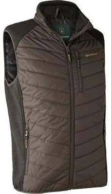 Produktbild von Deerhunter Moor wattierte Weste Herren, mit Strick (Brown Leaf) Größe 2XL