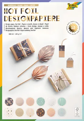 Produktbild von Bastelblock Design 12BL sortiert FOLIA 11549 Hotfoil A4