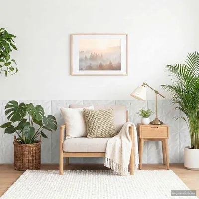 Produktbild von vidaXL Wandpaneele 12 stk. 50 x 50 cm Weiß XPS Schaum
