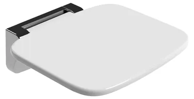 Imagen del producto de Silla de ducha de pared, ultradelgada, plegable, con capacidad de carga de 160 kg, antideslizante, ideal para personas mayores