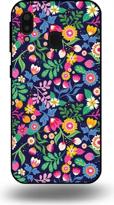 Produktbild von Smartphonica Handytasche passend für Samsung Galaxy A20E mit Blumendruck - TPU Back Cover Case Blumendesign