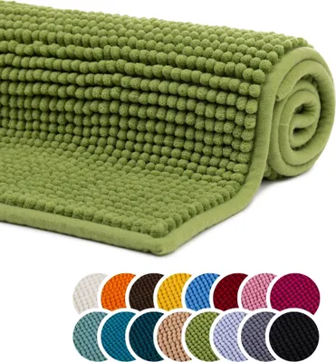 Produktbild von liebling - Badteppich, 60 x 100 cm, Fußbodenheizung geeignet, 100% Mikrofaser, apfelgrün