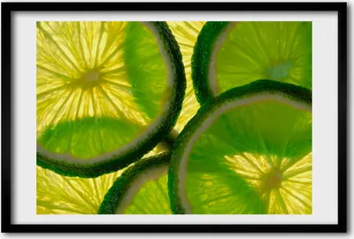 Produktbild von Bild 60x40 MDF-Rahmen, Wandkunst Limette