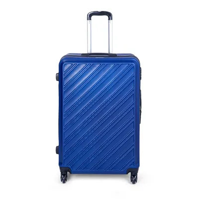 Produktbild von Hartschalenkoffer Reisekoffer mit Rollen Koffer & Trolleys mit Zahlenschloss Teleskopgriff Dunkelblau 45x27x65 cm