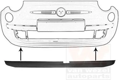 Produktbild von VAN WEZEL Spoilerlippe 1604500 Vorne für FIAT 500 (312)