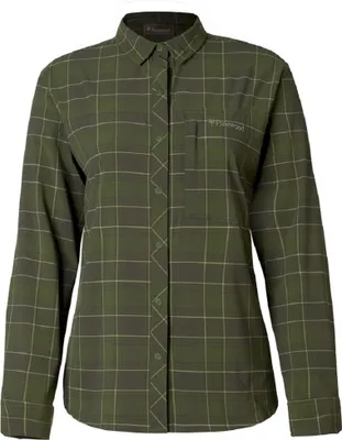 Produktbild von Pinewood 3122 Abisko Trekking Langarmhemd Damen Mossgreen (135) M