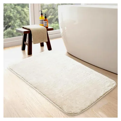 Produktbild von Rutschfeste Badematte 80x150 | Plüsch Badteppich | Weiche Bad- und Duschvorleger | Für Bad, Dusche und Toilette Maschinenwaschbar, Schnell Trocknend