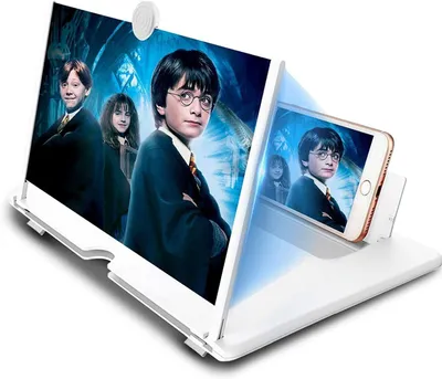 Produktbild von Bildschirmlupe für Handy, 16 Zoll Handy bildschirmlupe, Anti-blaulicht 3D HD Handy vergrößerungs Bildschirm, Bildschirm Lupe Handy,für das ansehen von filmvideos