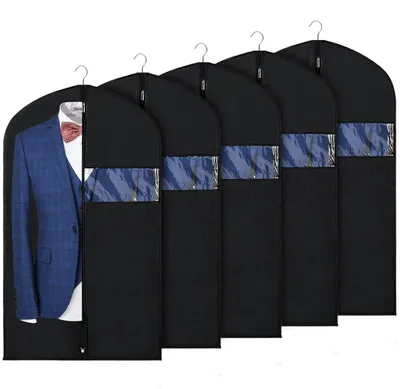 Imagen del producto de Juego de 5 fundas para ropa, ideales para trajes y abrigos