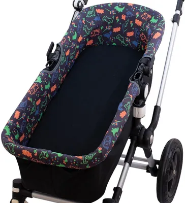 Productafbeelding van Reiswiegbeschermer met dinosaurusmotief, geschikt voor kinderwagens, 1 stuk, ideaal voor onderweg