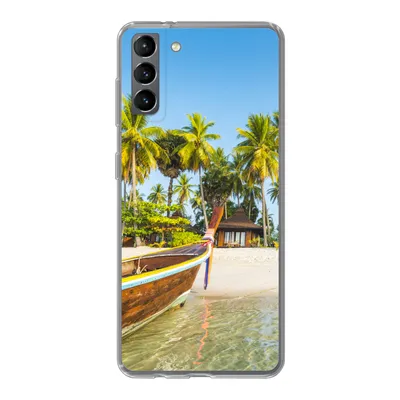 Produktbild von MuchoWow® Handyhülle Schutzhülle Hülle für Samsung Galaxy S21 Plus Strand - Kajak - Sommer Silikon Softcase Handy Hülle - Handy-Tasche