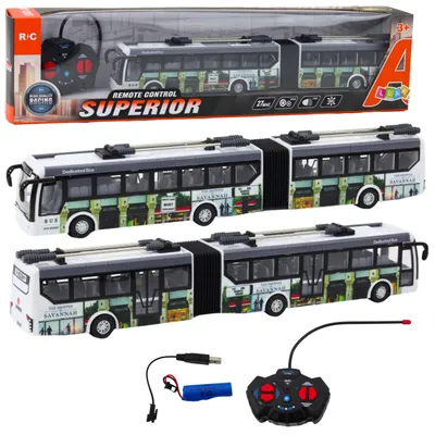 Produktbild von Lean Toys Stadt Trolleybus Ferngesteuert Rc Lichter Öffentlicher Verkehr