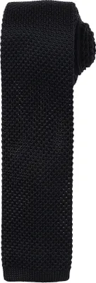 Image de Cravate homme Premier avec motif tricoté RW5241 (taille unique) (Noir)