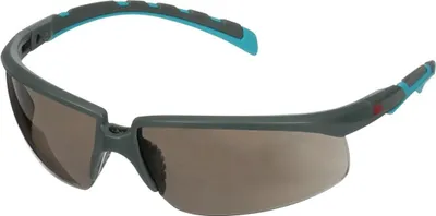 Produktbild von Schutzbrille S2002SGAF-BGR-EU EN 166 EN172 Bügel grau/türkis,Scheibe grau