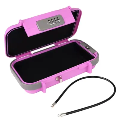 Produktbild von Prenosný trezor 24 × 14 × 5,5 cm, plážový trezor so 4-miestnym kódom, vodotesný trezor - SAFORY Pink