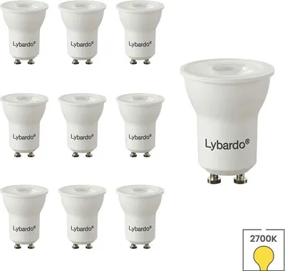 Produktbild von 10-er Set LED-Strahler GU10 | MR11 - GU11 Spot 35 mm | 3 Watt | 2700K warmweiß