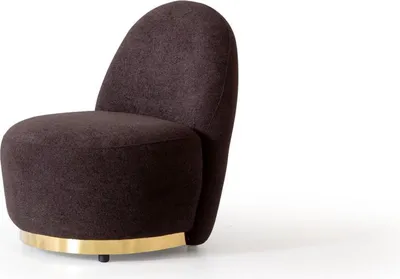 Produktbild von Sessel Modern Braun Wohnzimmer Textil Luxus Design Möbel Lounge Club