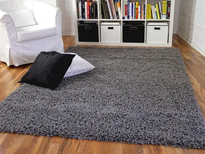Produktbild von Hochflor Langflor Shaggy Teppich Aloha Anthrazit, Größe:80x150 cm