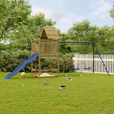 Produktbild von Möbel Spielturm Imprägniertes Kiefernholz - Schaukeln 3157020