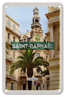 Produktbild von Blechschild Reise 12x18cm Saint-Raphaël France Hafenstadt Dekoration
