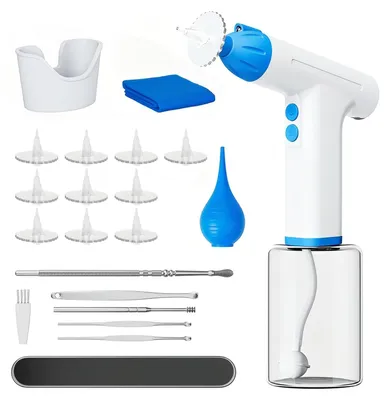 Produktbild von Ohrreiniger Ohrenreiniger Ohrspüler - Elektrisch - 3 Stufen - Set mit Ohrbällchen und Ohrlöffeln