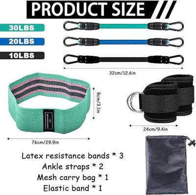 Produktbild von Famanu Widerstandsband-Set 7 - Vielseitige Fitnessbänder für Zuhause