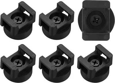 Produktbild von PolkaHome® 6er Set Magnetische Kabelklemmen Kabelmanagement Kabelclips Kabelbinder Halter für Auto Büro Zuhause