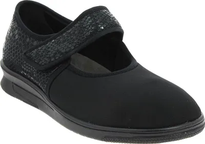 Produktbild von PodoWell NEVA Damen-Ballerinaschuhe für Hallux valgus, schwarz, Größe 1: 37