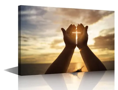 Immagine prodotto di Solidchoice - Decorazione da parete con immagine di Gesù e dipinto a tema preghiera (formato grande)