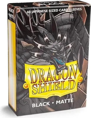 Produktbild von Dragon Shield Small Sleeves - Japanese Matte Black (60 Sleeves)