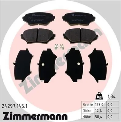 Produktbild von Zimmermann Bremsbeläge für Mazda Mx-5