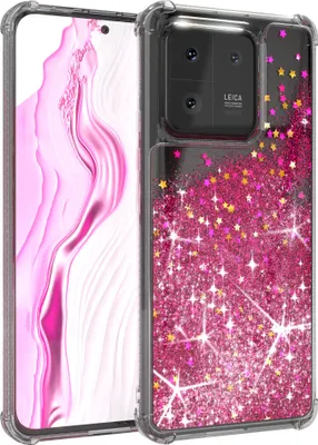 Produktbild von EAZY CASE - Glitzer Hülle kompatibel mit Xiaomi 13 Pro Glitzer Schutzhülle, Soft Case, Backcover Transparent mit Motiv