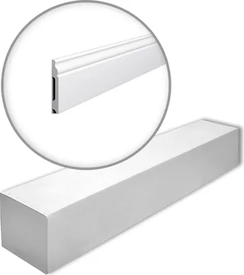 Produktbild von NMC FB2F-box WALLSTYL Sockelleisten 1 Karton SET mit 10 Stuckleisten | 20 m