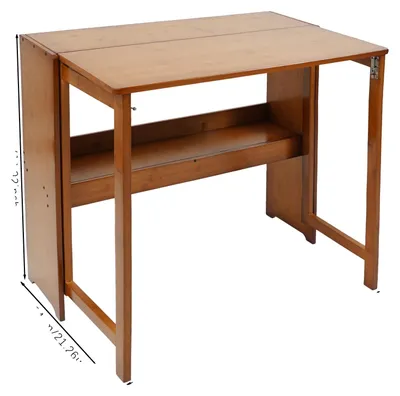 Produktbild von Klappschreibtisch, platzsparendes Design, moderne Ästhetik, Braun